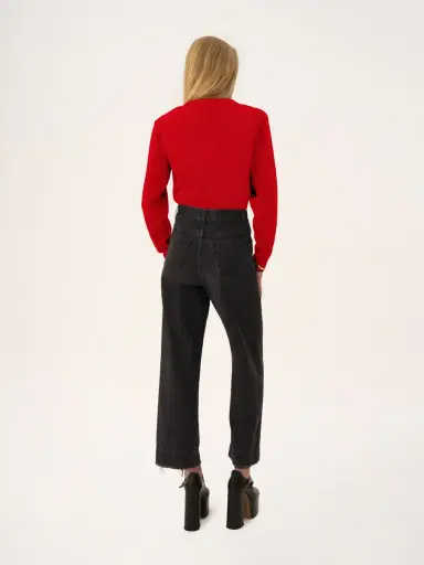 Chloé Fitted logo cardigan in a wool & cashmere knit | Thumbnail 5