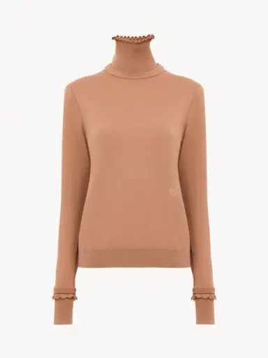 Chloé Turtleneck sweater in a merino wool knit | Thumbnail 2 Chloé Turtleneck sweater in a merino wool knit | Thumbnail 2