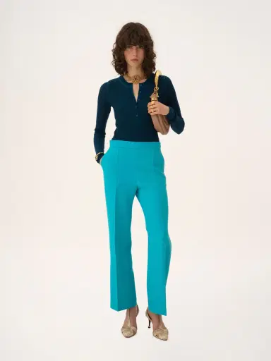 Chloé Henley shirt in a merino wool knit | Thumbnail 3
