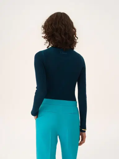 Chloé Henley shirt in a merino wool knit | Thumbnail 5