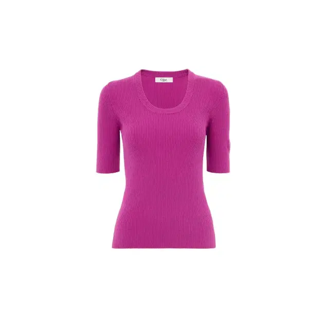 Chloé Short-sleeve sweater in a wool knit