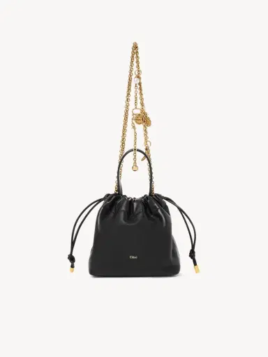 Chloé Mini Chloé Icons shoulder bag with chain in soft leather | Thumbnail 2