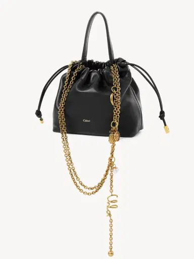 Chloé Mini Chloé Icons shoulder bag with chain in soft leather | Thumbnail 4