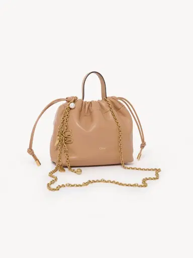 Chloé Mini Chloé Icons shoulder bag with chain in soft leather | Thumbnail 3