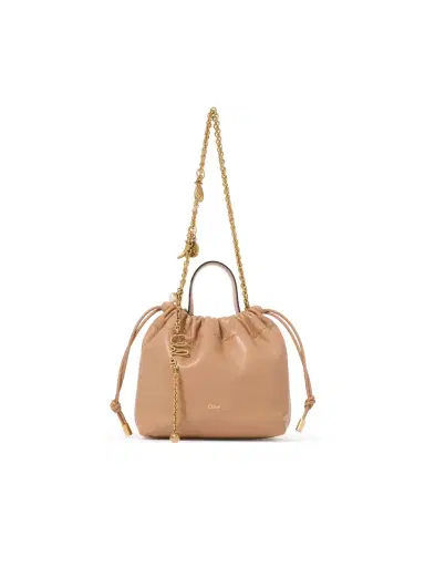 Chloé Mini Chloé Icons shoulder bag with chain in soft leather | Thumbnail 1