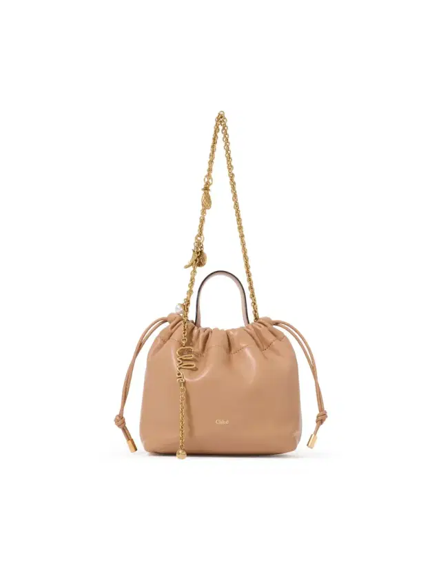 Mini Chloé Icons shoulder bag with chain in soft leather
