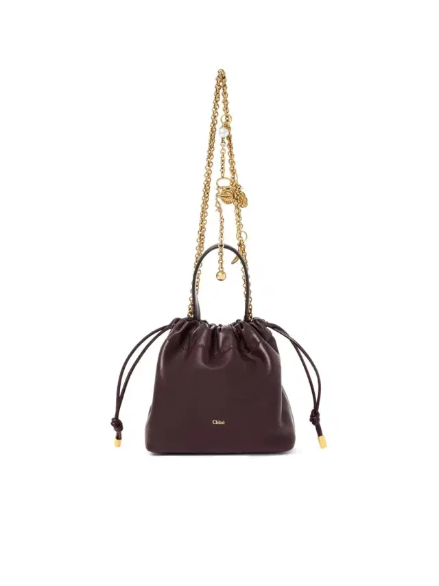 Chloé Mini Chloé Icons shoulder bag with chain in soft leather