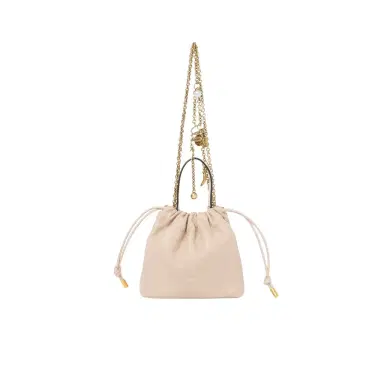 Chloé Mini Chloé Icons shoulder bag with chain in soft leather | Thumbnail 1