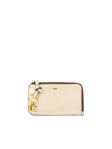 Chloé Alphabet wallet in metallized leather | Thumbnail 2 Chloé Alphabet wallet in metallized leather | Thumbnail 2