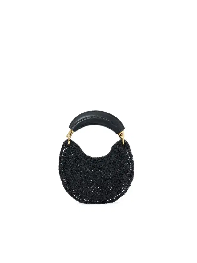 Chloé Mini Summer Banana hobo bag in glitter crochet