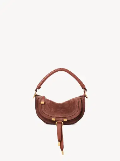 Chloé Mini Marcie shoulder bag in suede leather | Thumbnail 2