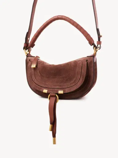 Chloé Mini Marcie shoulder bag in suede leather | Thumbnail 4