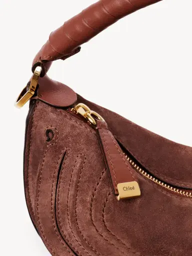Chloé Mini Marcie shoulder bag in suede leather | Thumbnail 7