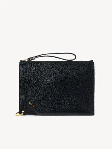 Chloé Chloé Spin zipped pouch in grained leather | Thumbnail 2 Chloé Chloé Spin zipped pouch in grained leather | Thumbnail 2