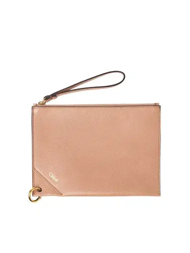 Chloé Chloé Spin zipped pouch in grained leather | Thumbnail 1