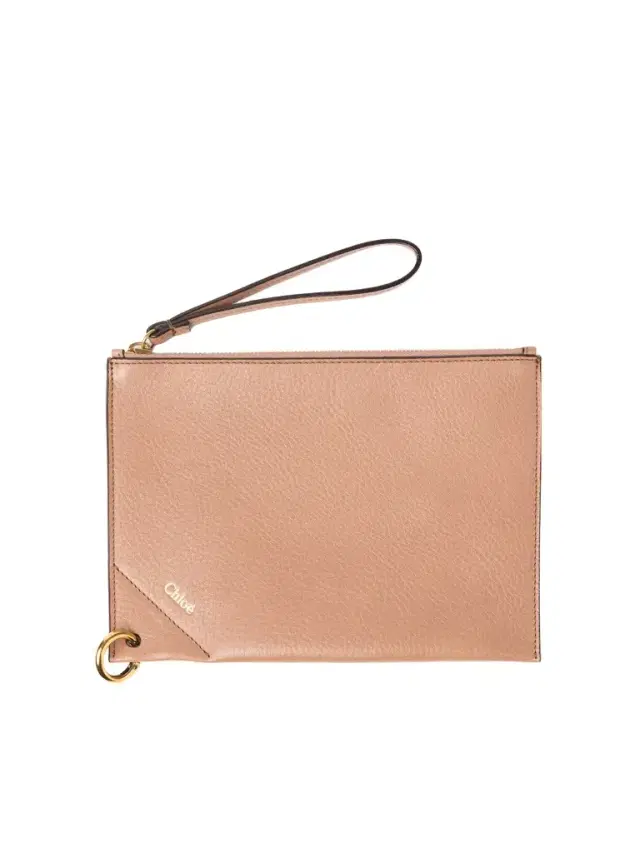 Chloé Chloé Spin zipped pouch in grained leather