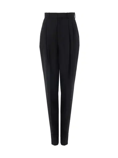 Chloé High-rise wide-leg pants in wool | Thumbnail 2