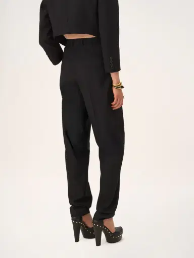 Chloé High-rise wide-leg pants in wool | Thumbnail 5