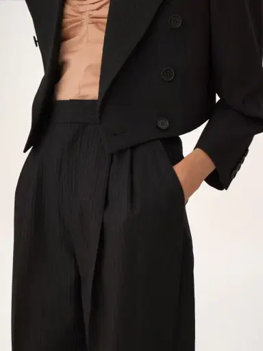 Chloé High-rise wide-leg pants in wool | Thumbnail 6
