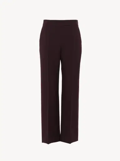 Chloé Straight cropped pants in wool crêpe | Thumbnail 2 Chloé Straight cropped pants in wool crêpe | Thumbnail 2