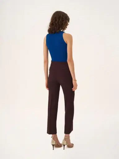 Chloé Straight cropped pants in wool crêpe | Thumbnail 4 Chloé Straight cropped pants in wool crêpe | Thumbnail 4