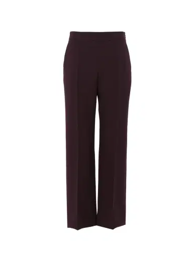 Chloé Straight cropped pants in wool crêpe | Thumbnail 1 Chloé Straight cropped pants in wool crêpe | Thumbnail 1