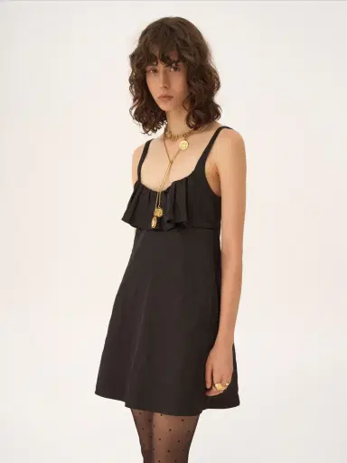 Chloé Sleeveless mini dress in washed technical satin | Thumbnail 4