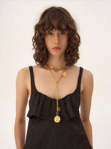 Chloé Sleeveless mini dress in washed technical satin | Thumbnail 7