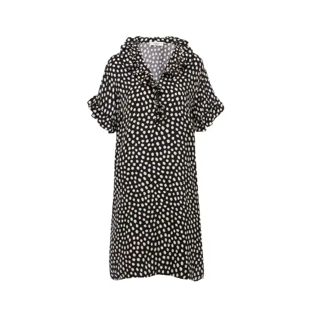 Chloé Short-sleeve mini dress in silk jacquard