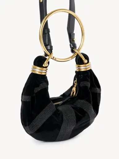 Chloé Mini Bracelet Hobo bag in suede leather | Thumbnail 3