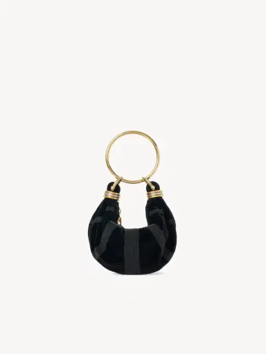 Chloé Mini Bracelet Hobo bag in suede leather | Thumbnail 4
