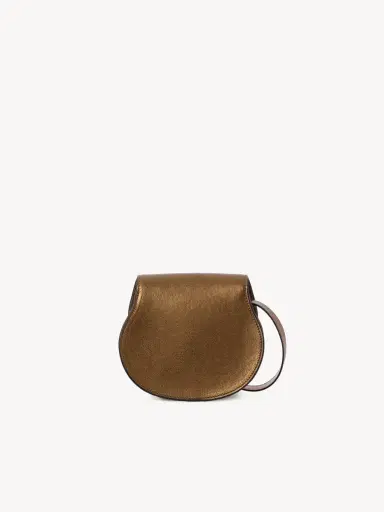 Chloé Small Marcie saddle bag in metallized leather | Thumbnail 5
