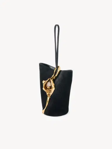 Chloé Small Eden Treasures wristlet bucket bag in suede leather | Thumbnail 4 Chloé Small Eden Treasures wristlet bucket bag in suede leather | Thumbnail 4