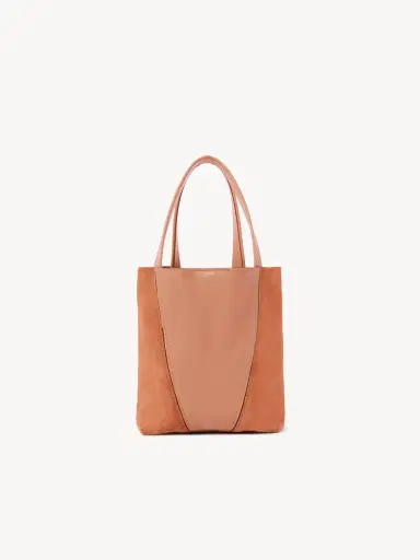 Chloé Small Chloé Spin tote bag in grained & suede leather | Thumbnail 5