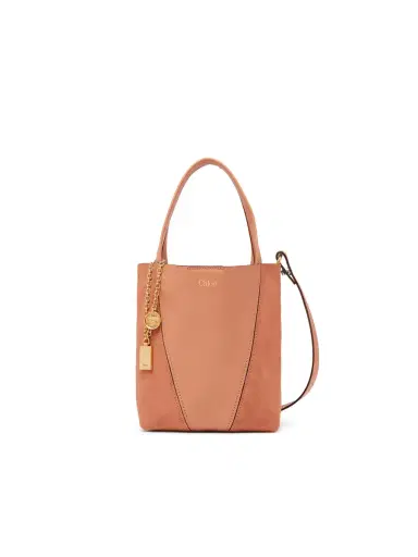 Chloé Small Chloé Spin tote bag in grained & suede leather | Thumbnail 7