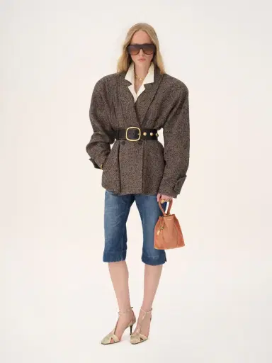 Chloé Small Chloé Spin tote bag in grained & suede leather | Thumbnail 8