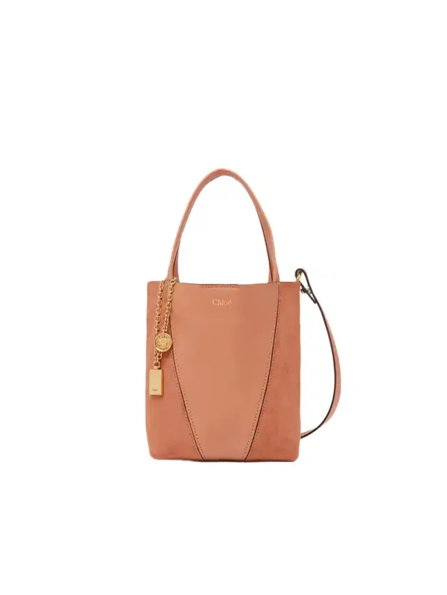 Small Chloé Spin tote bag in grained & suede leather