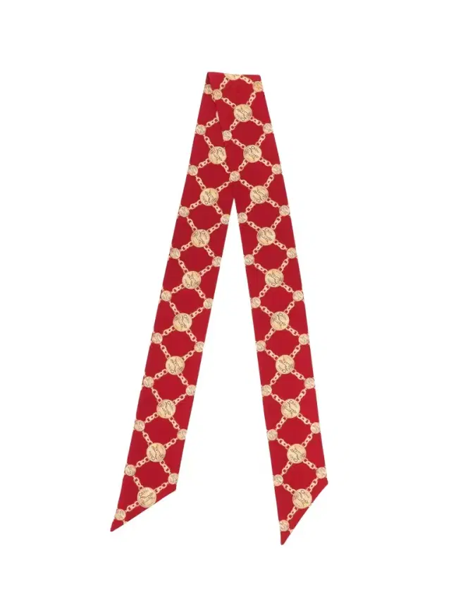 Chloé The Chloé Horse Medal bandeau scarf in silk twill