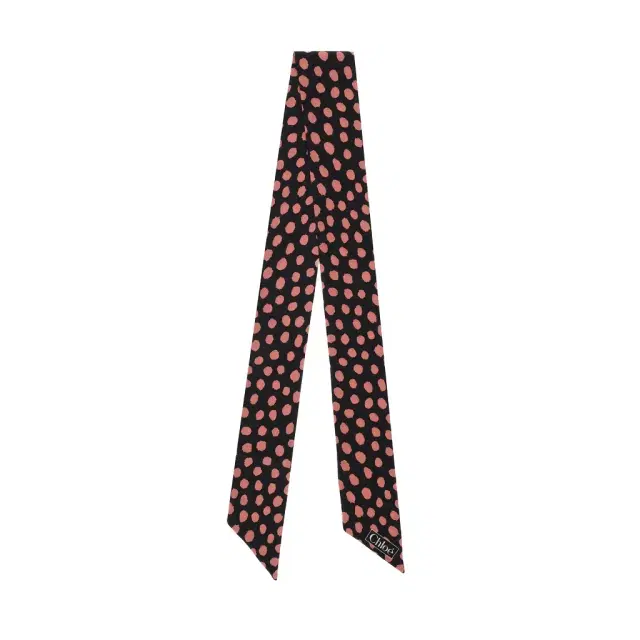 Chloé The Chloé Spotted bandeau scarf in silk