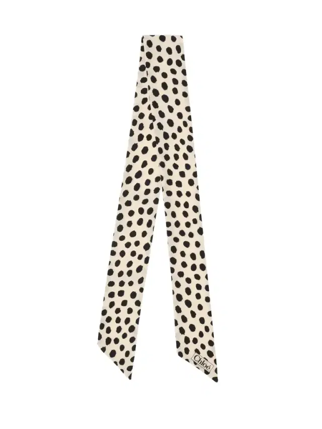 Chloé The Chloé Spotted bandeau scarf in silk