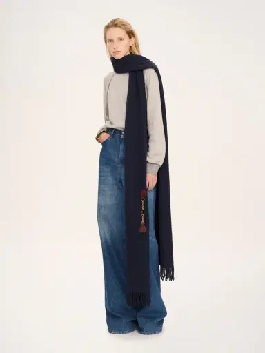 Chloé The Chloé Horse Medal scarf in wool | Thumbnail 6