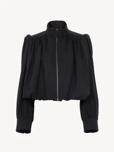Chloé Gathered boule jacket in cotton canvas | Thumbnail 2