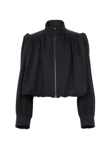 Chloé Gathered boule jacket in cotton canvas | Thumbnail 1