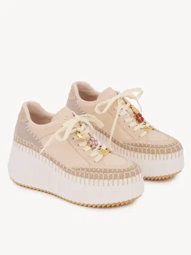 Chloé Nama wedge sneaker | Thumbnail 4 Chloé Nama wedge sneaker | Thumbnail 4