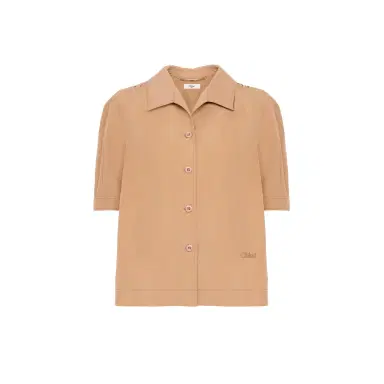Chloé Short-sleeve shirt in cotton poplin | Thumbnail 1
