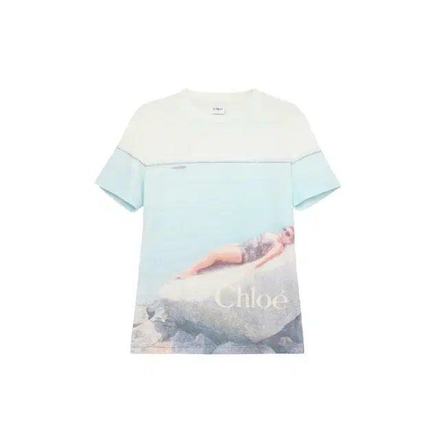 Chloé Crew-neck logo T-shirt in cotton jersey