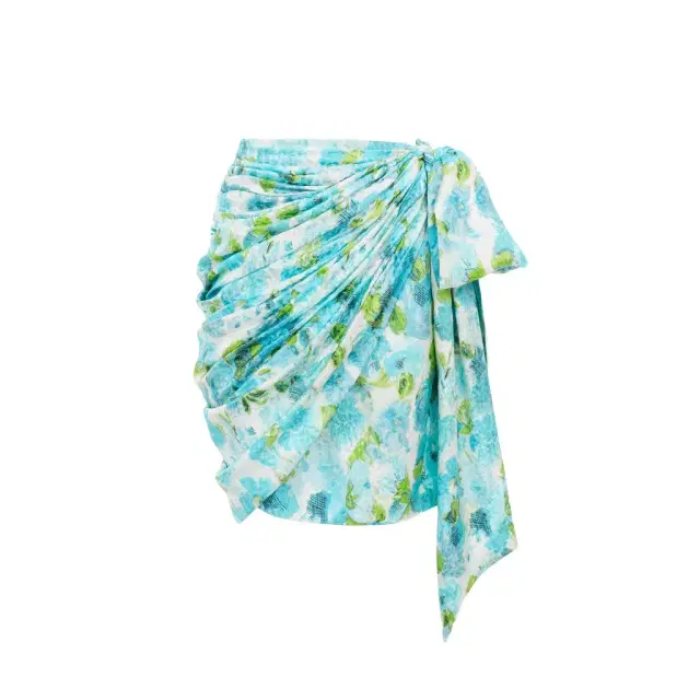 Chloé Short wrap skirt in silk jacquard