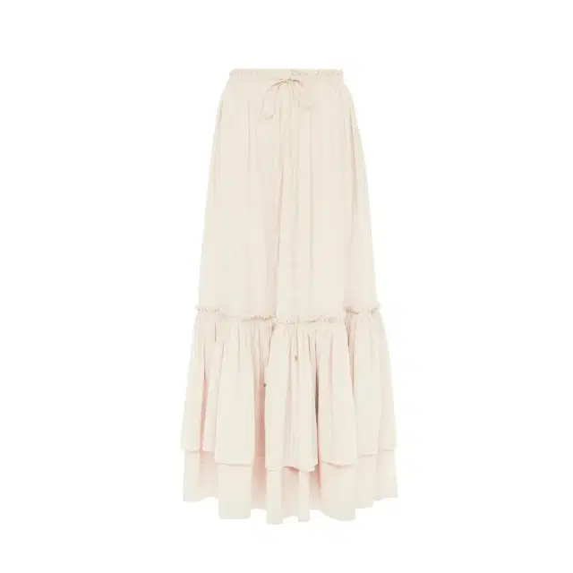 Chloé Ruffled long skirt in silk mousseline