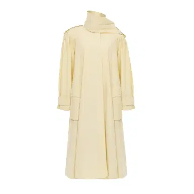 Chloé High-neck scarf trench coat in cotton poplin | Thumbnail 1