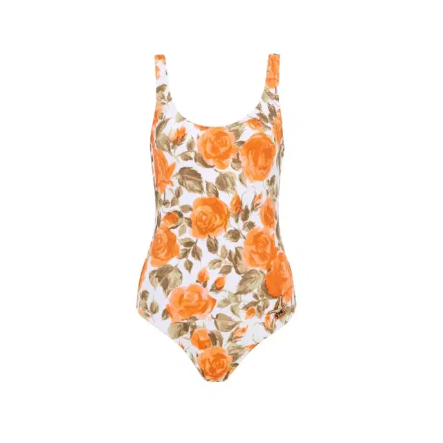 Chloé Rose-print one-piece swimsuit